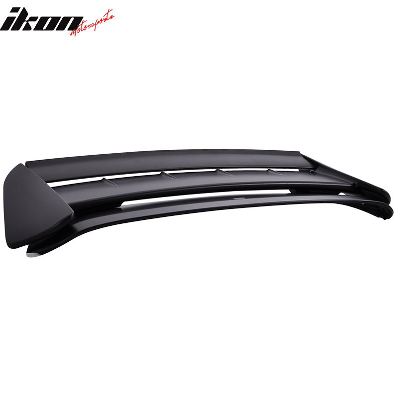 Roof Spoiler Compatible With 1996-2000 Honda Civic, Black ABS Rear Wind Spoiler Wing Bodykit By IKON MOTORSPORTS, 1997 1998 1999