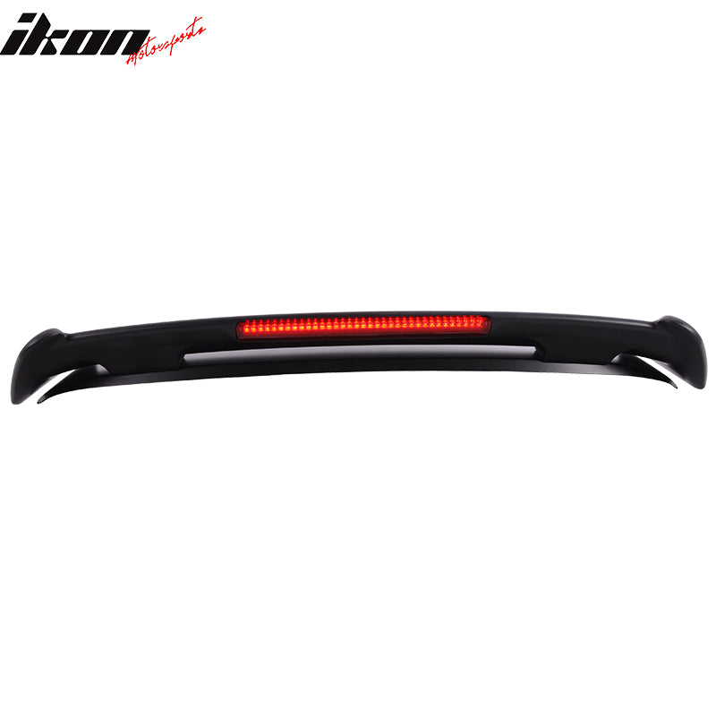 96-00 Honda Civic EK Type R Style ABS Unpainted Roof Spoiler W/ 3rd LED Brake Light