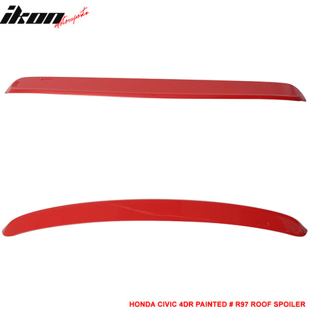 96-00 Civic 4Dr Sedan Roof Spoiler ABS