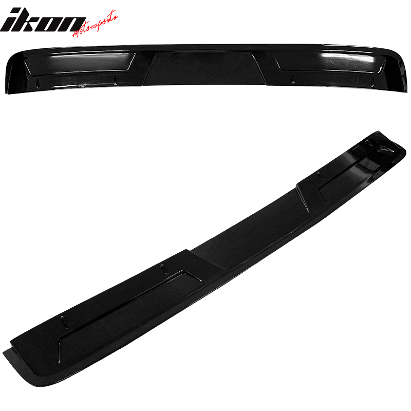 IKON MOTORSPORTS, Roof Spoiler Compatible With 2021-2022 Hyundai Elantra 4-Door Sedan, ABS Plastic Rear Window Roof Spoiler Visor