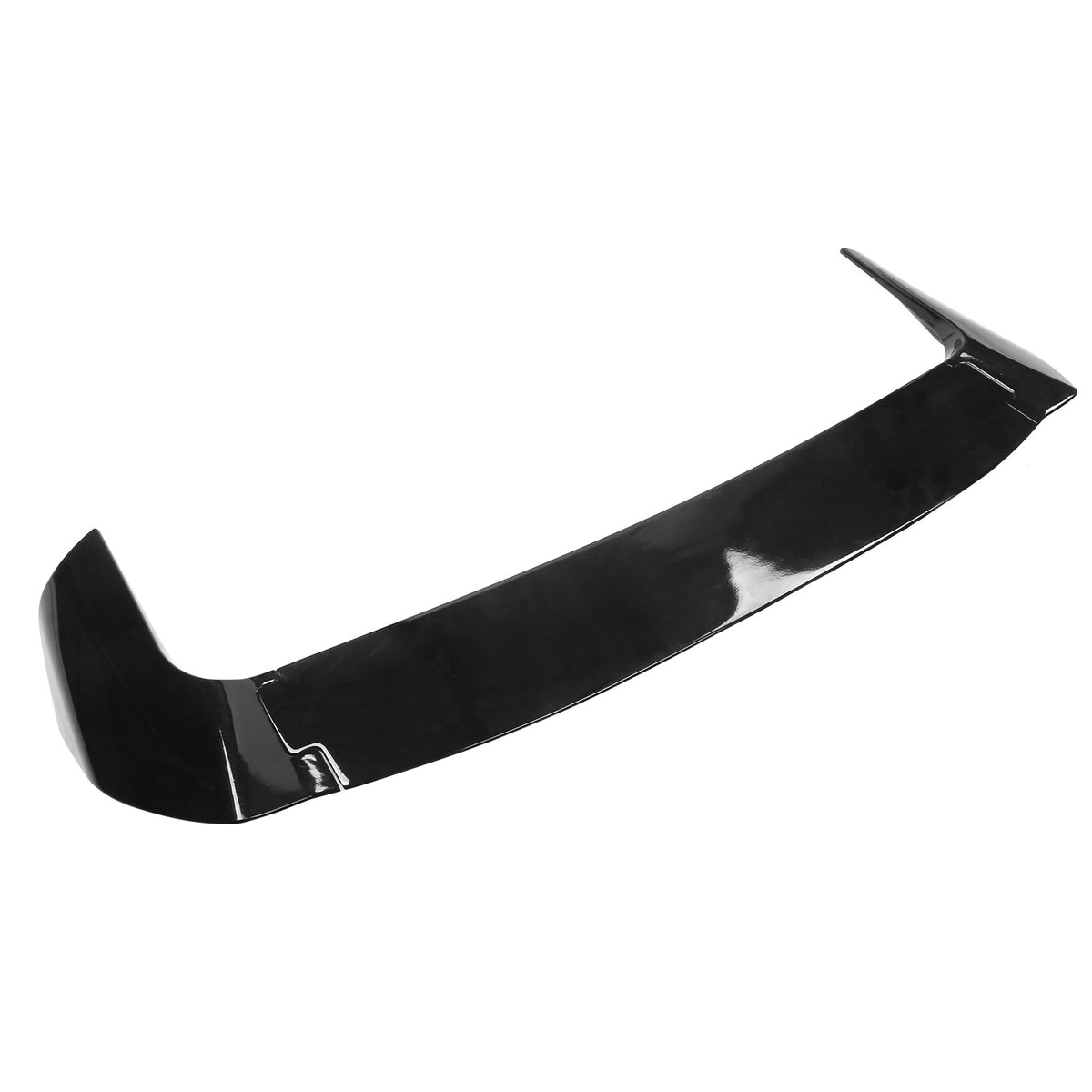 IKON MOTORSPORTS, Roof Spoiler Compatible With 2022-2024 Hyundai Ioniq 5, 3PCS IKON Style Black ABS Rear Window Spoiler Guard