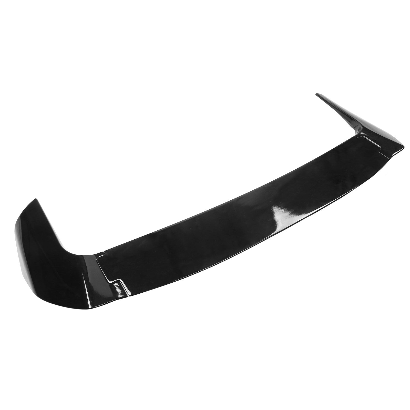 IKON MOTORSPORTS, Roof Spoiler Compatible With 2022-2024 Hyundai Ioniq 5, 3PCS IKON Style Black ABS Rear Window Spoiler Guard