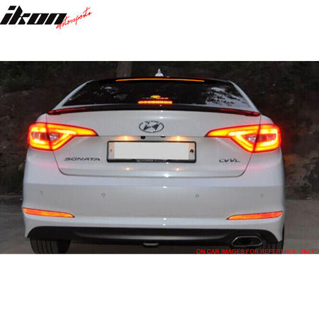 Compatible With 2015-2017 Hyundai Sonata Roof Spoiler Light Bar ABS