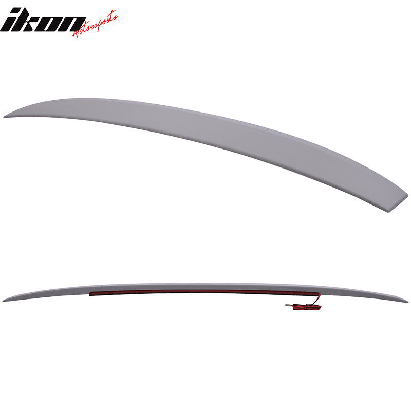 Fit 15-17 Hyundai Sonata Roof Spoiler LED Light Bar ABS