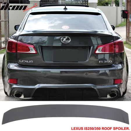 Fits 06-13 Lexus IS250 IS350 Type Sport PU Roof Spoiler + Trunk Spoiler