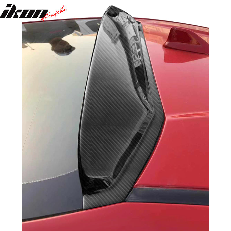 IKON MOTORSPORTS, Roof Spoiler Compatible With 2013-2016 Scion FR-S/2013-2020 Subaru BRZ/2017-2020 Toyota 86, PP Rear Window Visor Roof Spoiler Wing, 2014 2015 2016 2017 2018 2019