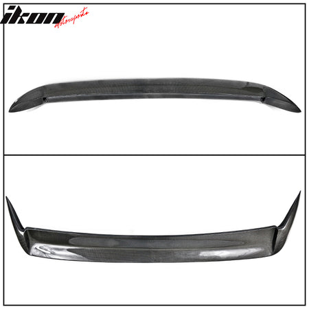 IKON MOTORSPORTS, Roof Spoiler Compatible With 2008-2014 Subaru Impreza Hatchback , Matte Carbon Fiber Rear Spoiler Wing, 2009 2010 2011 2012 2013