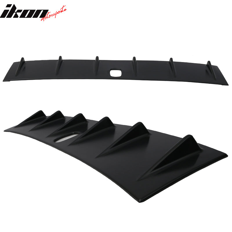 Roof Spoiler Compatible With 2008-2011 Subaru Impreza & 2011-2014 Subaru WRX STI, Matte Black ABS Car Exterior Trunk Spoiler Rear Wing Tail Roof Top Lid by IKON MOTORSPORTS, 2009 2010 2012 2013