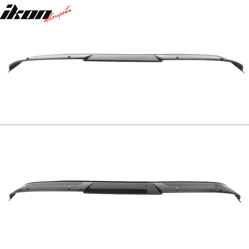 Fits 18-25 Toyota Camry IKON V2 Style Roof Spoiler ABS Carbon Fiber Hydro Dip