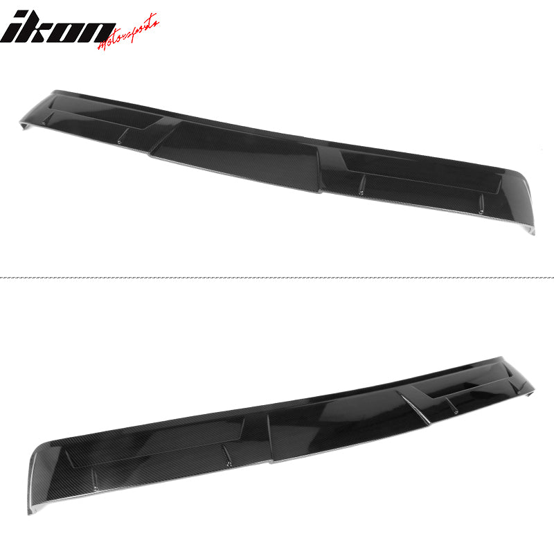 Fits 18-25 Toyota Camry IKON V2 Style Roof Spoiler ABS Carbon Fiber Hydro Dip