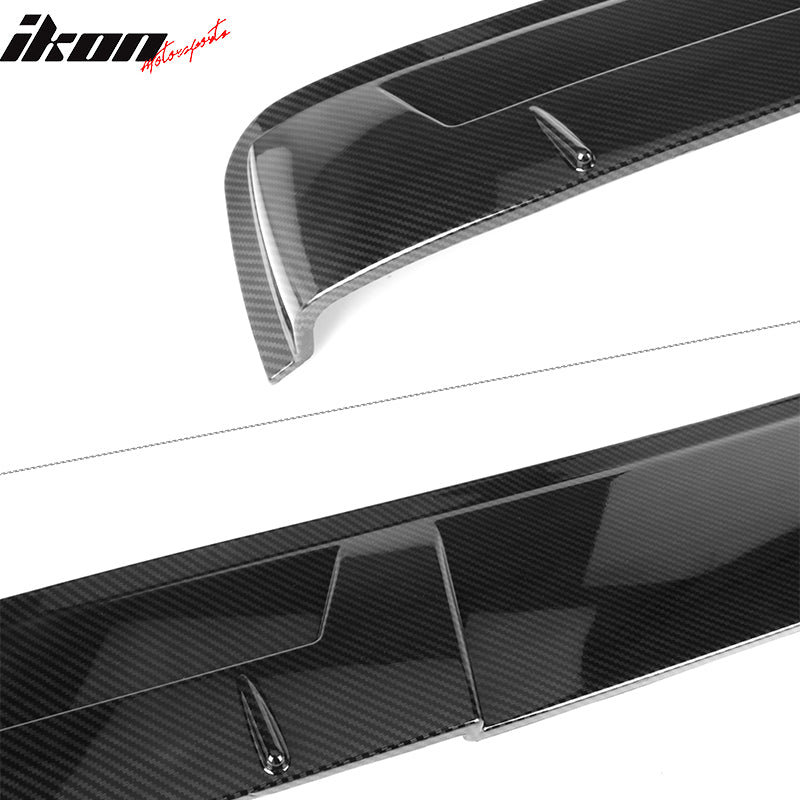 Fits 18-25 Toyota Camry IKON V2 Style Roof Spoiler ABS Carbon Fiber Hydro Dip