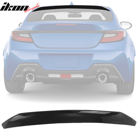 Fits 22-24 Subaru BRZ Toyota GR86 #D4S Black IKON Roof & TRD Trunk Spoiler ABS