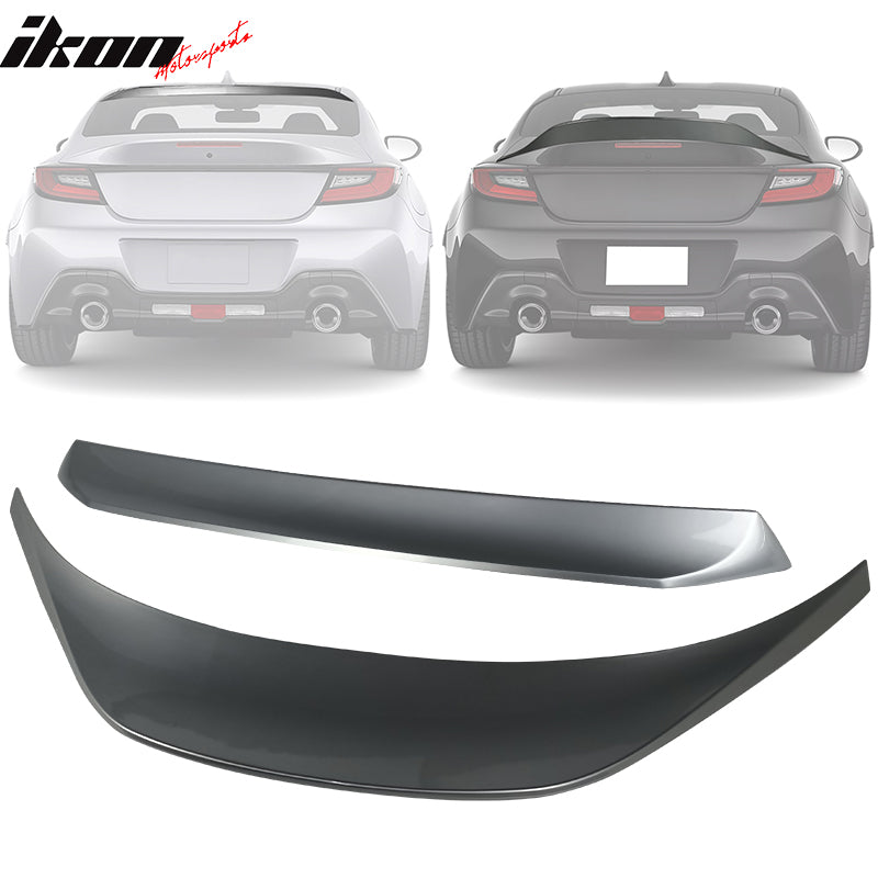 2022-2024 Subaru BRZ GR86 G1U Silver IKON Roof + TRD Trunk Spoiler ABS