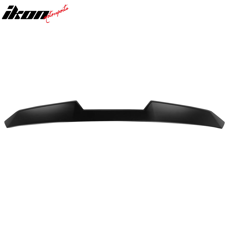 IKON MOTORSPORTS, Roof Spoiler Compatible With 2022-2024 Subaru BRZ Toyota GR86, ABS Plastic V Style Rear Window Visor Spoiler Wing