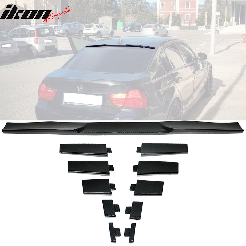 Universal Fitment Rear Roof Spoiler Lid Wing CF Print