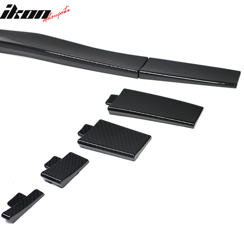 Universal Adjustable Top Roof Spoiler Wing Rear Window Visor Carbon Fiber Print