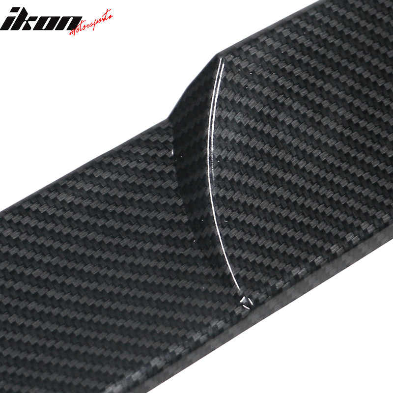 Universal Fit Carbon Fiber Print Top Rear Roof Spoiler Wing Adjustable Splitter