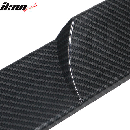 Universal Fit Carbon Fiber Print Top Rear Roof Spoiler Wing Adjustable Splitter