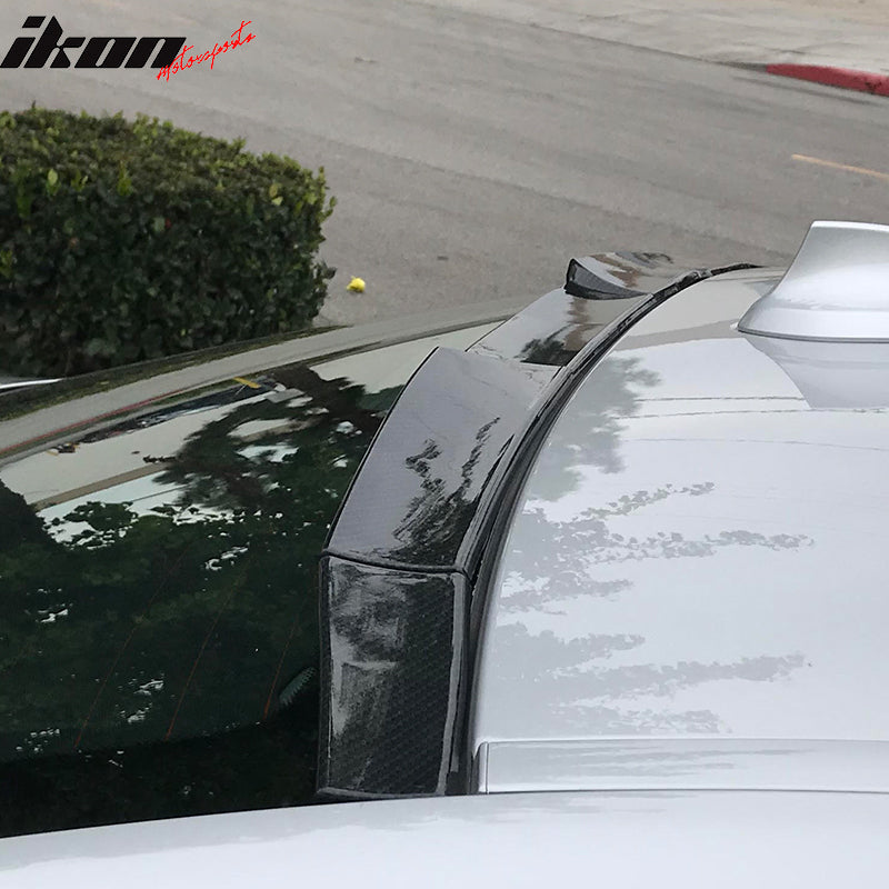 Trunk Spoiler Universal Fitment, Adjustable Glossy Black Roof Spoiler Deck Lip Wing Boot Lid By IKON MOTORSPORTS