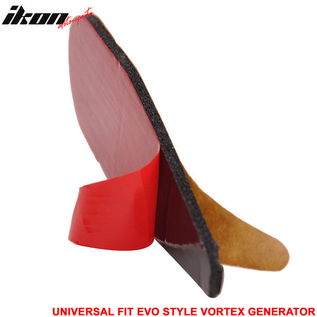 Universal 10PCS EVO Style Carbon Fiber Print Shark Fin Diffuser Vortex Generator