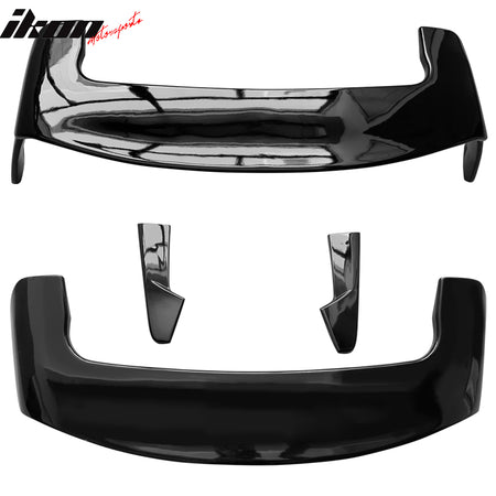 Fits 15-20 Golf 7 MK Style Rear Roof Spoiler Wing Lip ABS Matte Black