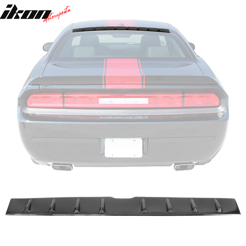 Fits 08-23 Dodge Challenger IKON Style Shark Fin Roof Vane Spoiler Wing