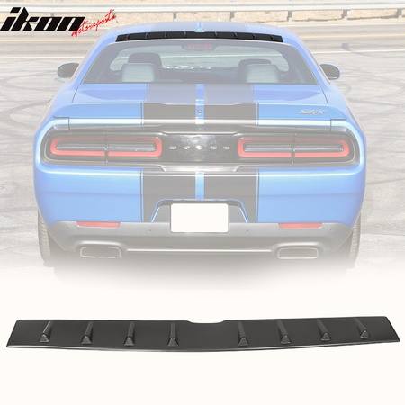 Fits 08-23 Dodge Challenger IKON Style Shark Fin Roof Vane Spoiler Wing