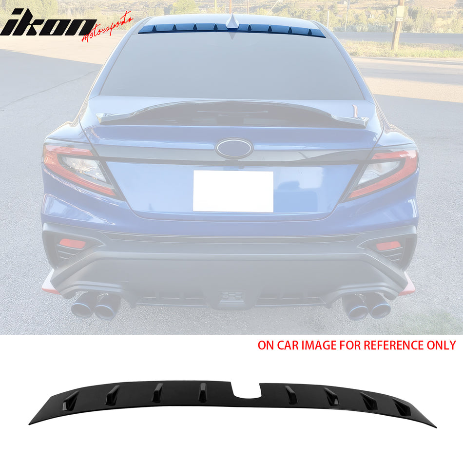 2022-2024 Subaru WRX D2 Style Gloss Black Rear Roof Spoiler ABS