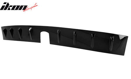 Fits 22-24 Subaru WRX D2 Style Gloss Black Rear Roof Window Spoiler W/Shark Fins