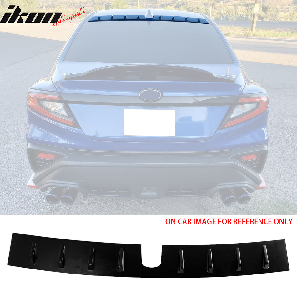 2022-2024 Subaru WRX D2 Style Matte Black Rear Roof Spoiler ABS