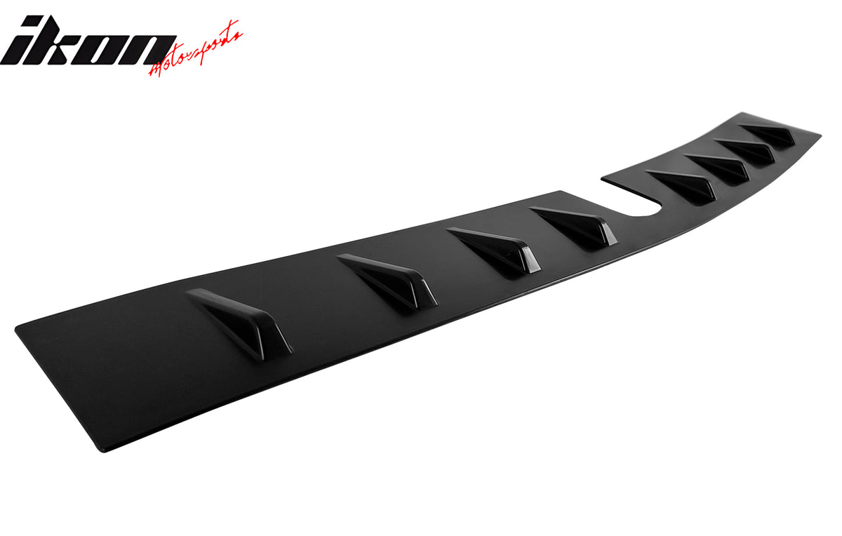 Fits 22-24 Subaru WRX D2 Style Matte Black Rear Roof Window Spoiler W/Shark Fins