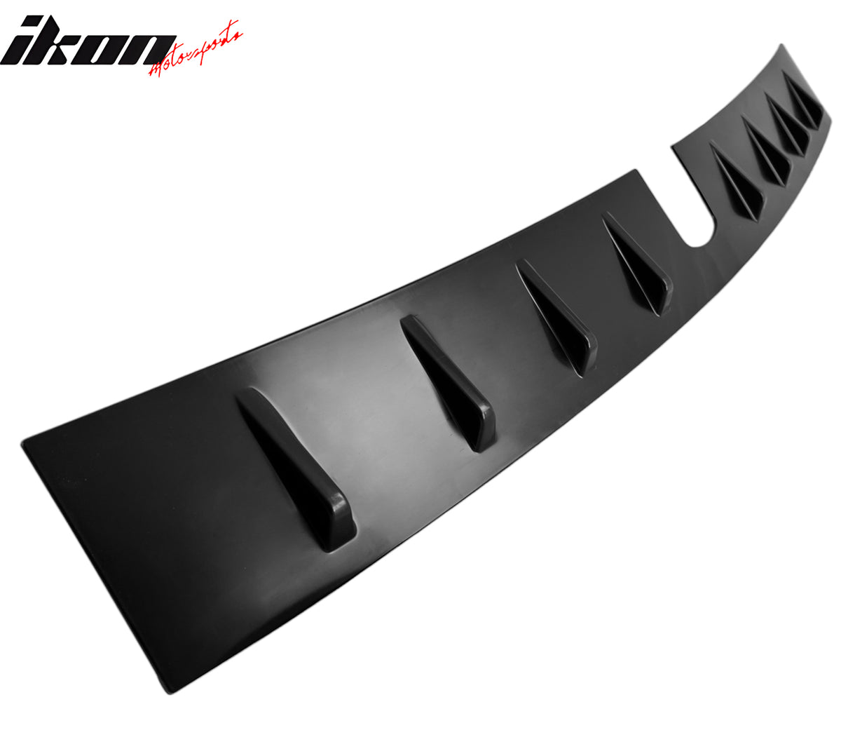 Fits 22-24 Subaru WRX D2 Style Matte Black Rear Roof Window Spoiler W/Shark Fins