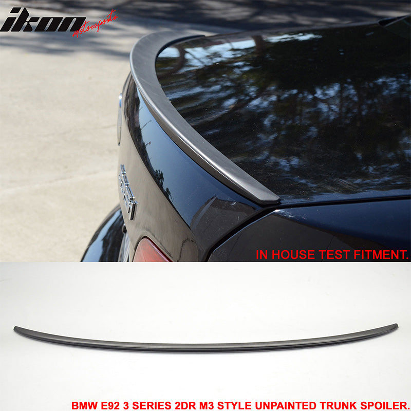 2007-2013 BMW E92 2Dr M3 Type UnRear Spoiler Wing - ABS