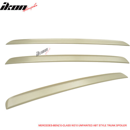 Fits 95-01 Benz E-Class W210 Sedan Rear Trunk Lid Spoiler Wing Lip ABS Unpainted