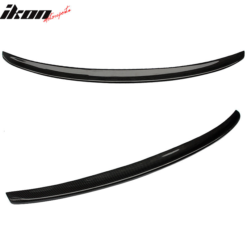 Fits 17-23 Audi A4 B9 Sedan 4Dr S4 Style Rear Trunk Spoiler Matte Carbon Fiber