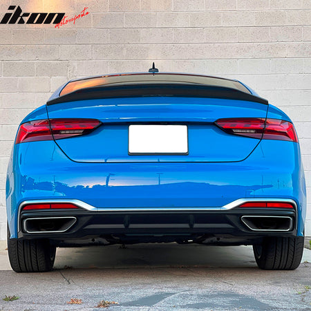 Fits 18-22 Audi A5 4Dr CA Style Trunk Spoiler - Carbon Fiber CF