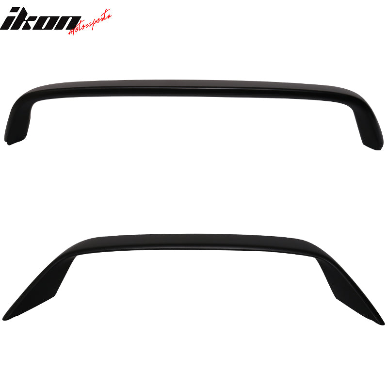 Trunk Spoiler Compatible With 1996-2000 Honda Civic Coupe, TR Unpainted Black ABS Rear Wing by IKON MOTORSPORTS, 1997 1998 1999