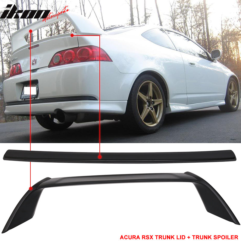 2002-2006 Acura RSX DC5 Aspec Tail Lip + TR Style Rear Spoiler Wing