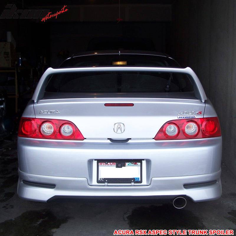 Fits 02-06 Acura RSX DC5 Type R TR Style + Aspec Style Trunk Spoiler ABS 4PCS