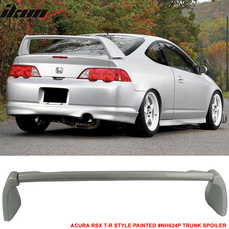 Fits 02-06 Acura RSX DC5 Type R + Aspec Style 4PCS Trunk Spoiler Painted #NH624P