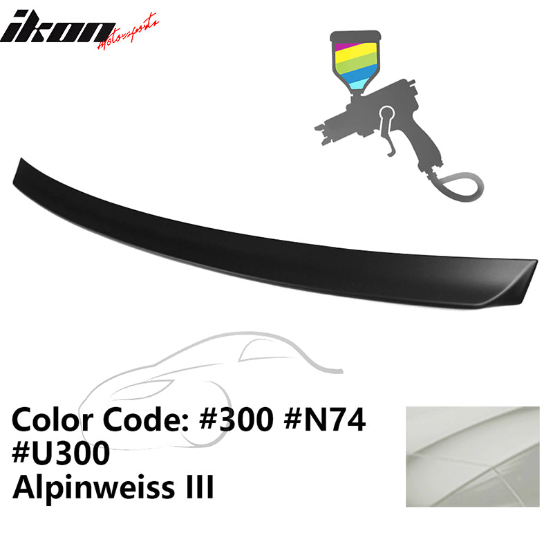 1999-2005 BMW E46 3-Series AC Rear Spoiler #300 Alpinweiss III ABS