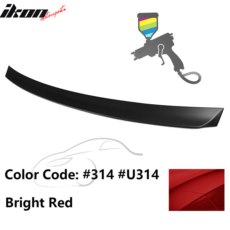 1999-2005 BMW E46 3-Series AC Rear Spoiler #314 Bright Red ABS