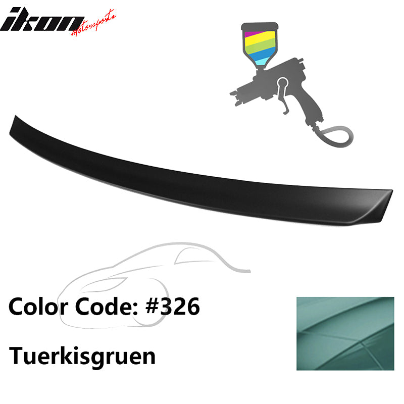 1999-2005 BMW E46 3-Series AC Rear Spoiler #326 Tuerkisgruen ABS