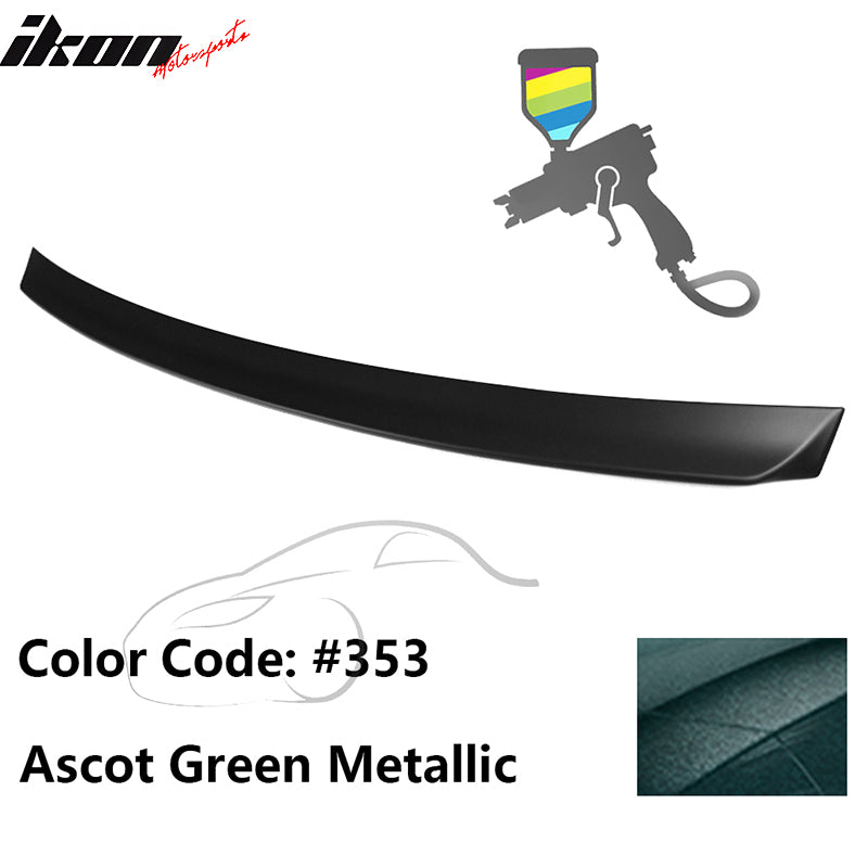 1999-2005 BMW E46 3-Series Rear Spoiler #353 Ascot Green Metallic ABS