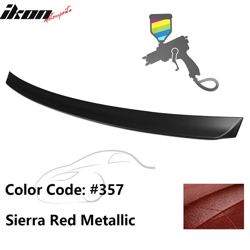 1999-2005 BMW E46 3-Series Rear Spoiler #357 Sierra Red Metallic ABS