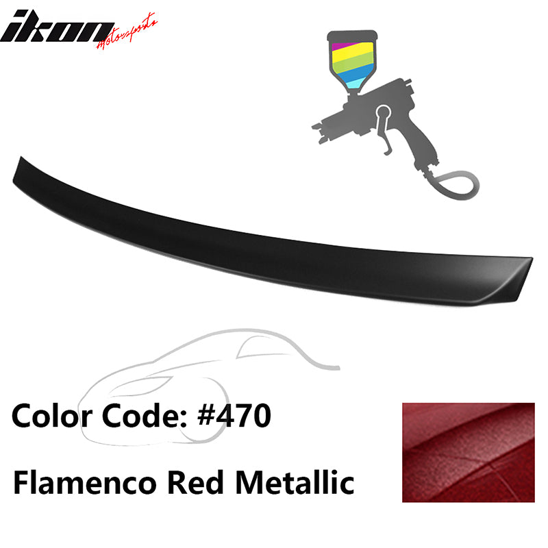 1999-2005 BMW E46 3-Series Rear Spoiler #470 Flamenco Red Metallic ABS