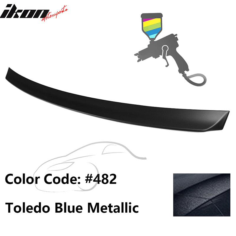 1999-2005 BMW E46 3-Series Rear Spoiler #482 Toledo Blue Metallic ABS