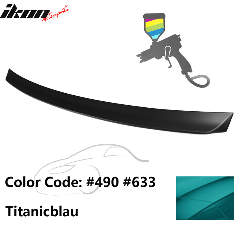 1999-2005 BMW E46 3-Series AC Rear Spoiler #490 Titanicblau ABS