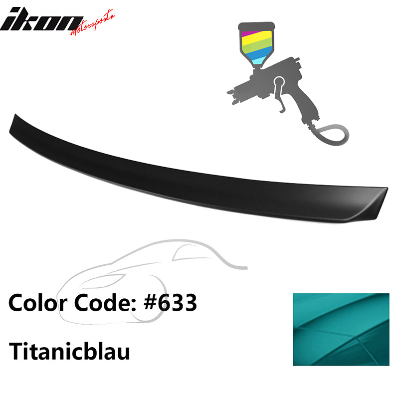 1999-2005 BMW E46 3-Series AC Rear Spoiler #633 Titanicblau ABS