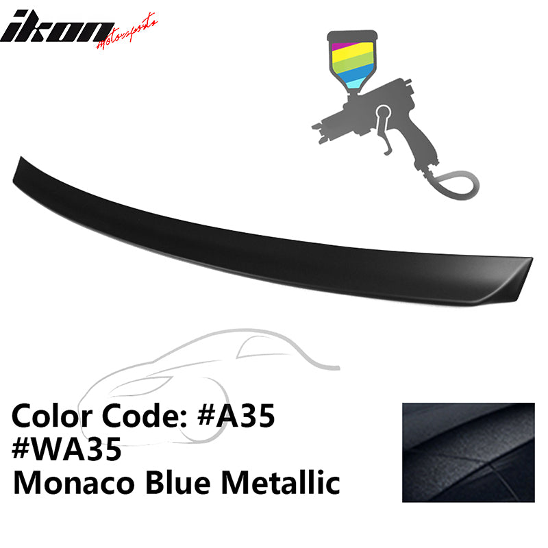 1999-2005 BMW E46 3-Series Rear Spoiler #A35 Monaco Blue Metallic ABS